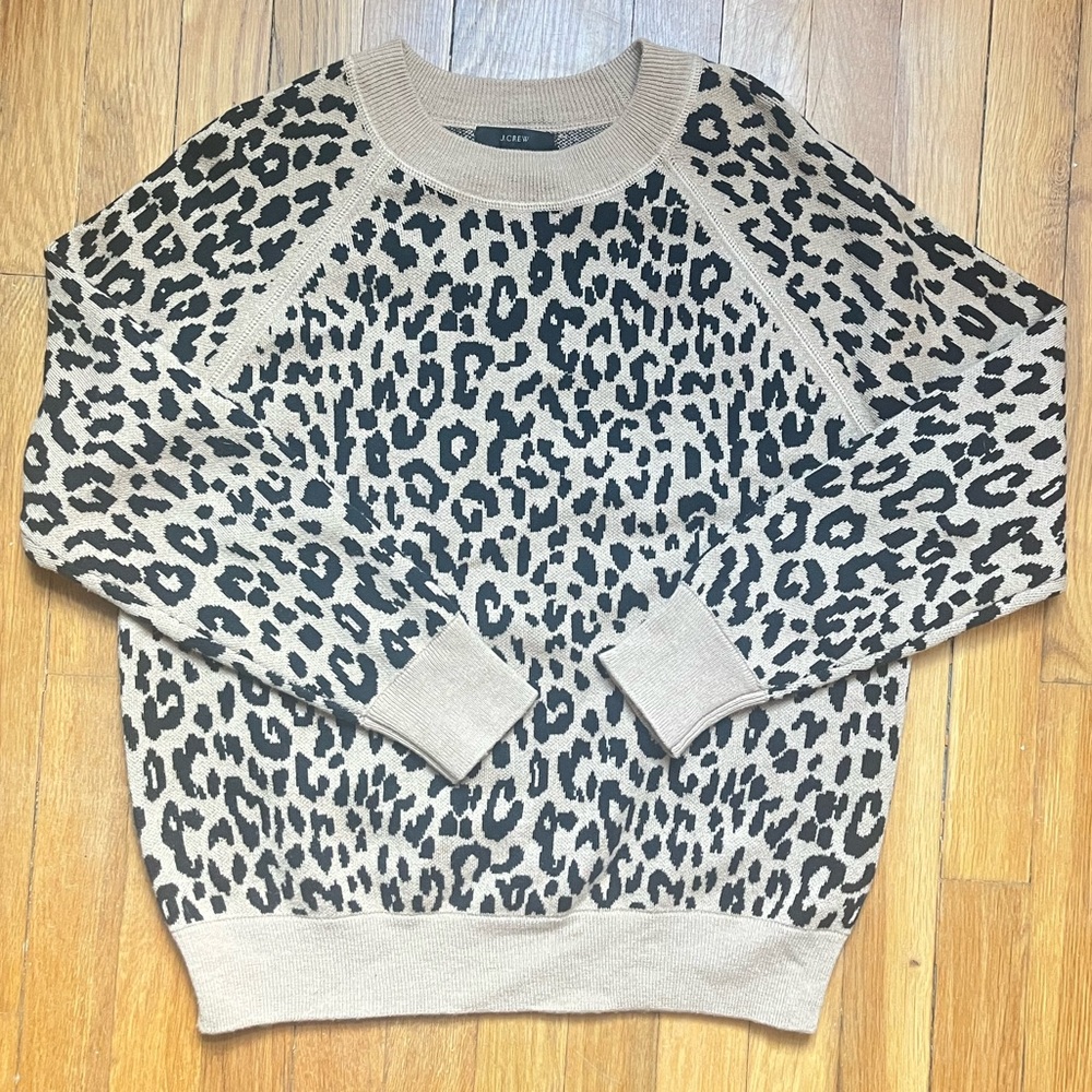J. Crew Cheetah Print Sweater